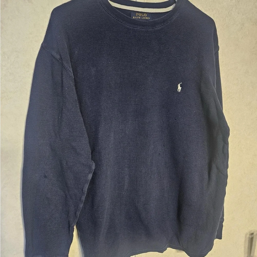Polo by Ralph‎ Lauren Men's Deep Blue Crewneck Sweater